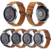 For Sumsang Round tail switch crazy horse leather strap 22mm watch band for S3