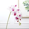 9 Heads Artificial Real Touch Latex Wholesale Plastic Moth Dendrobium orchid plants Artificial White Orchid Flowers for Sale