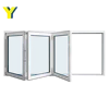 High quality well aluminium double glass folding windows/bi-fold window of sales