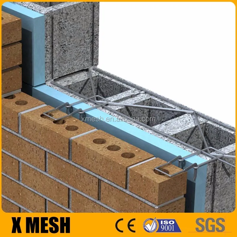 Hot Galvanized Steel Wire Masonry Reinforcement Mesh For Horizontal Bed