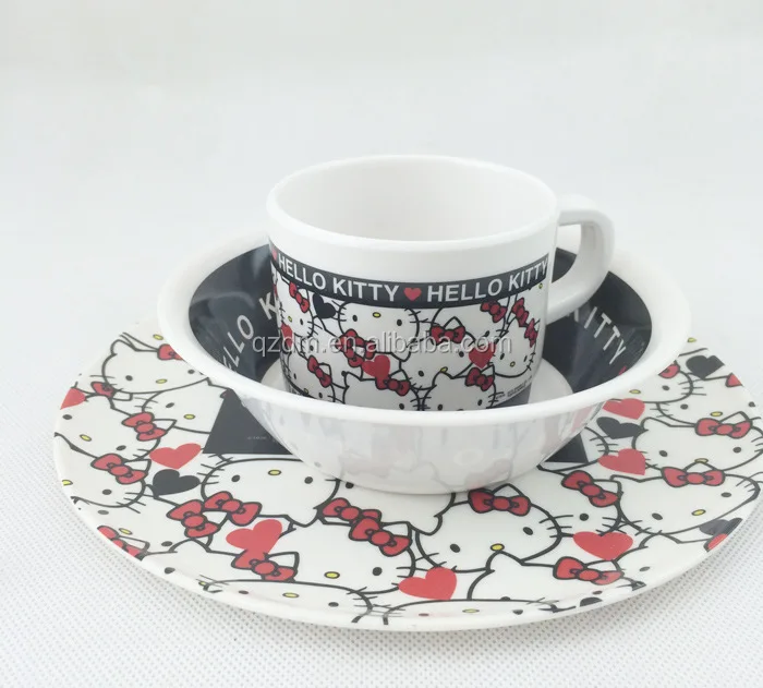 Melamine Baby plate and bowl and cup Dinnerware set