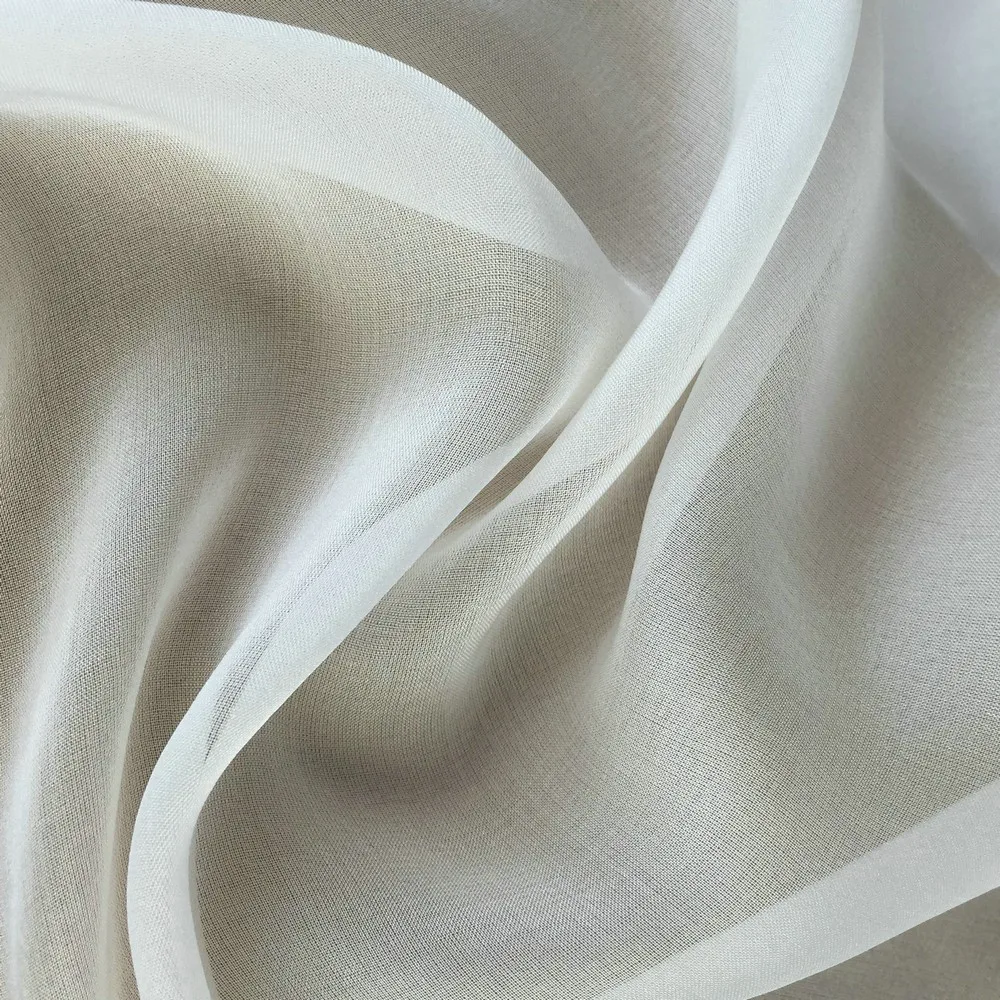 8毫米自然白色丝绸雪纺面料