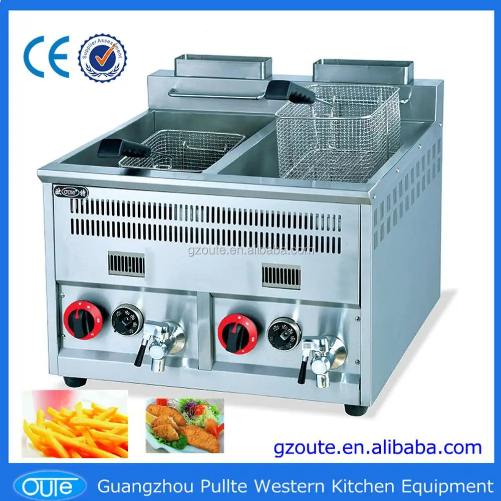 Chinese Gas Chips Frymaster Induction Deep Fryer Machine With Baskets ...