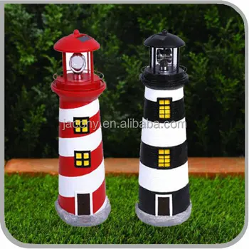 Solar Lighthouse Fountain With Rotating Lamp Outdoor Patio Light Solar Lighthouse Fountain With Rotating Lamp Outdoor Patio Light Garden Yard Decor Jl 1604