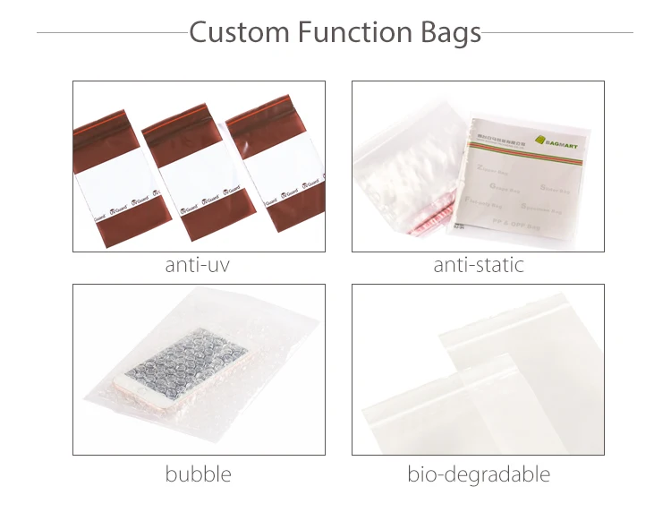 Ytbagmart Factory Price Plastic Slider Zipper Bag Resealable Transparent Pe Slider Bag Food