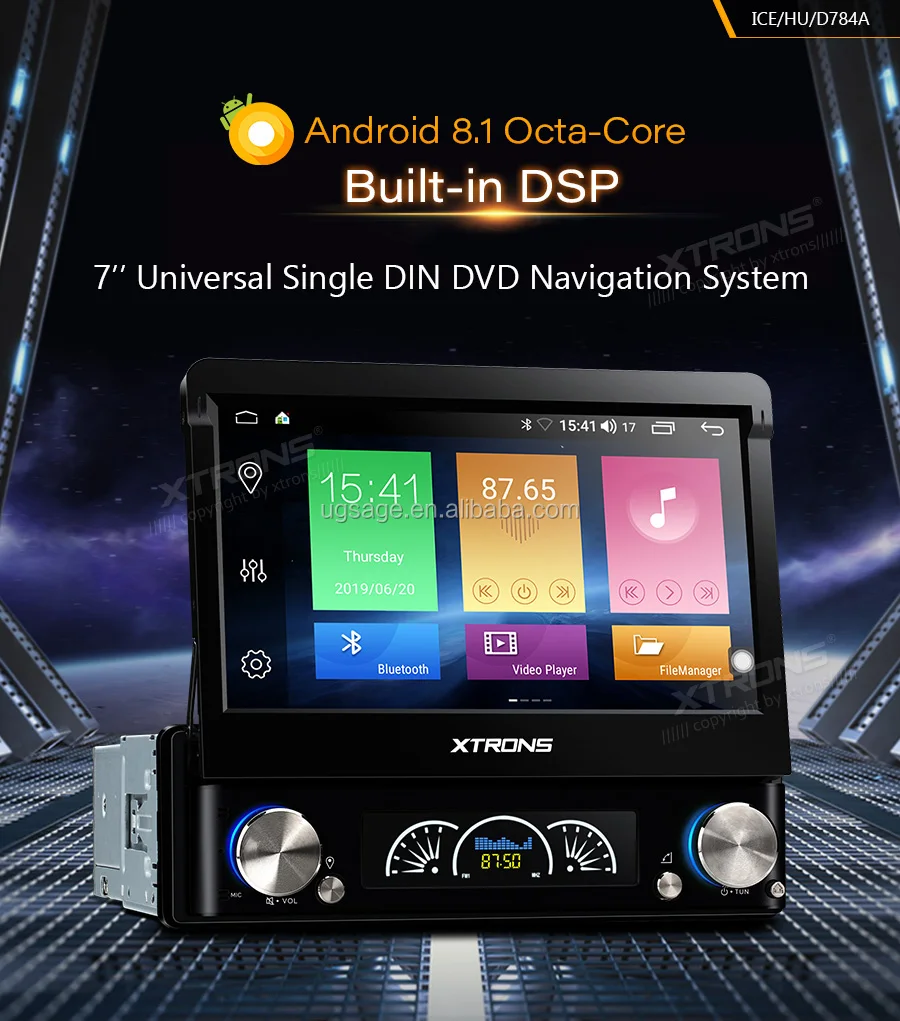 Xtrons Touch Screen 1 Din Android Car Dvd Player With