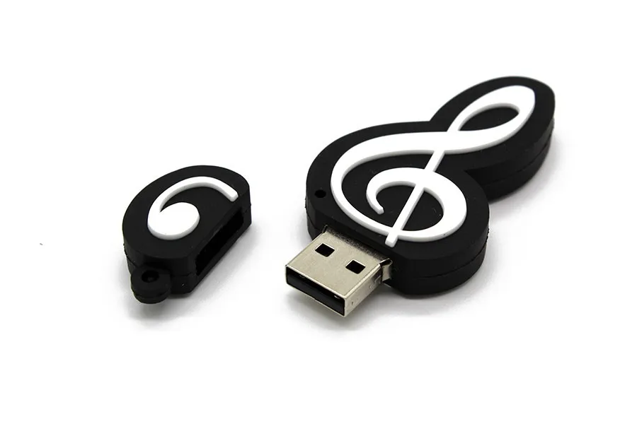 Melody Memory Sticks Pvc Music Note Shape Usb Flash Drive Buy Note
