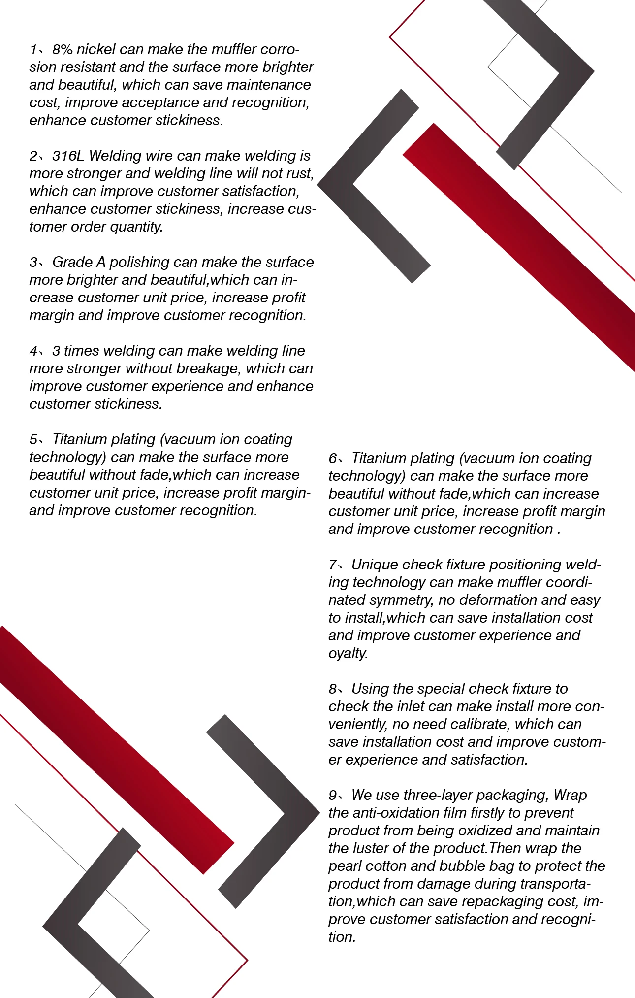 Popular stainless steel materialbmw 335i carbon fiber exhaust tip