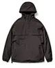 Custom Wholesale Polyester Nylon Plain Printed Black Half Zip Pullover Men Windbreaker Jacket Supplier
