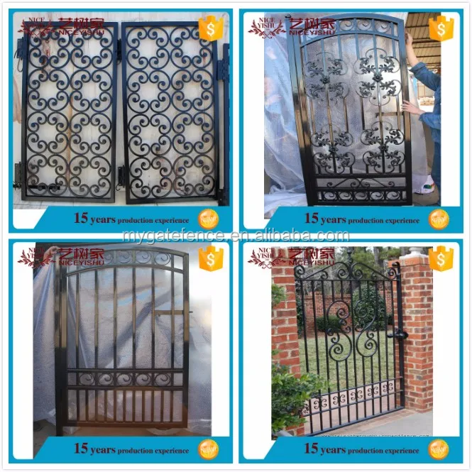 Yishujia Factory Wrought Iron Gate Malaysia Sliding Main Gate Design Modern Iron Gate Grill Designs Buy Modern Iron Gate Grills Wrought Iron Door