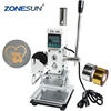 ZONESUN Hot Stamp Machine Manual Bronzing Machine for PVC Card leather and paper (8 10cm foil holder)