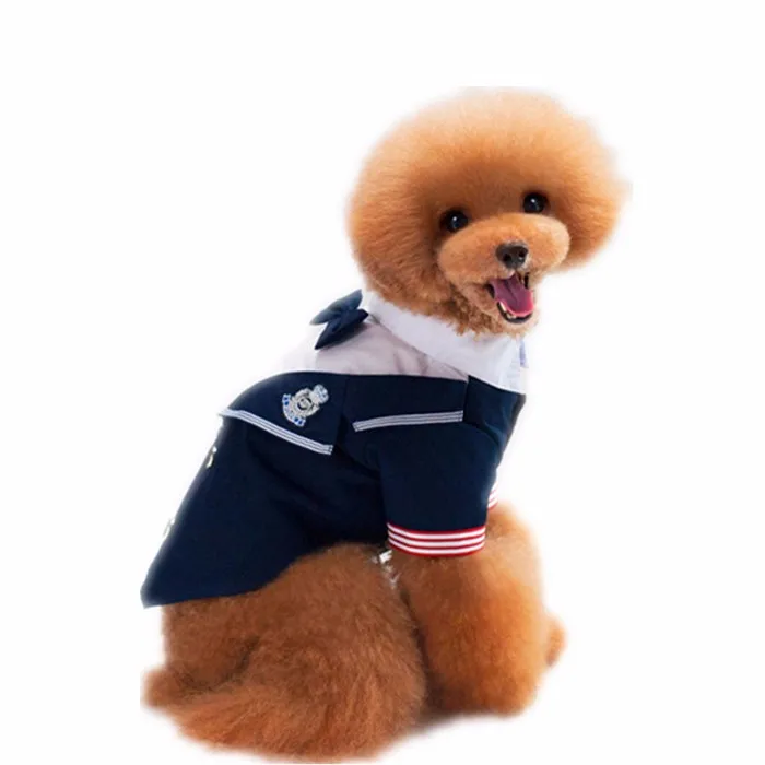 Navy Pet Dress Dog Puppy Clothes For Boy Dogs Buy Clothes For Boy