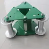 New style useful eclectic power cable pulley, Aluminum Cable Pulleys, Chain Three Wheel Cable Roller