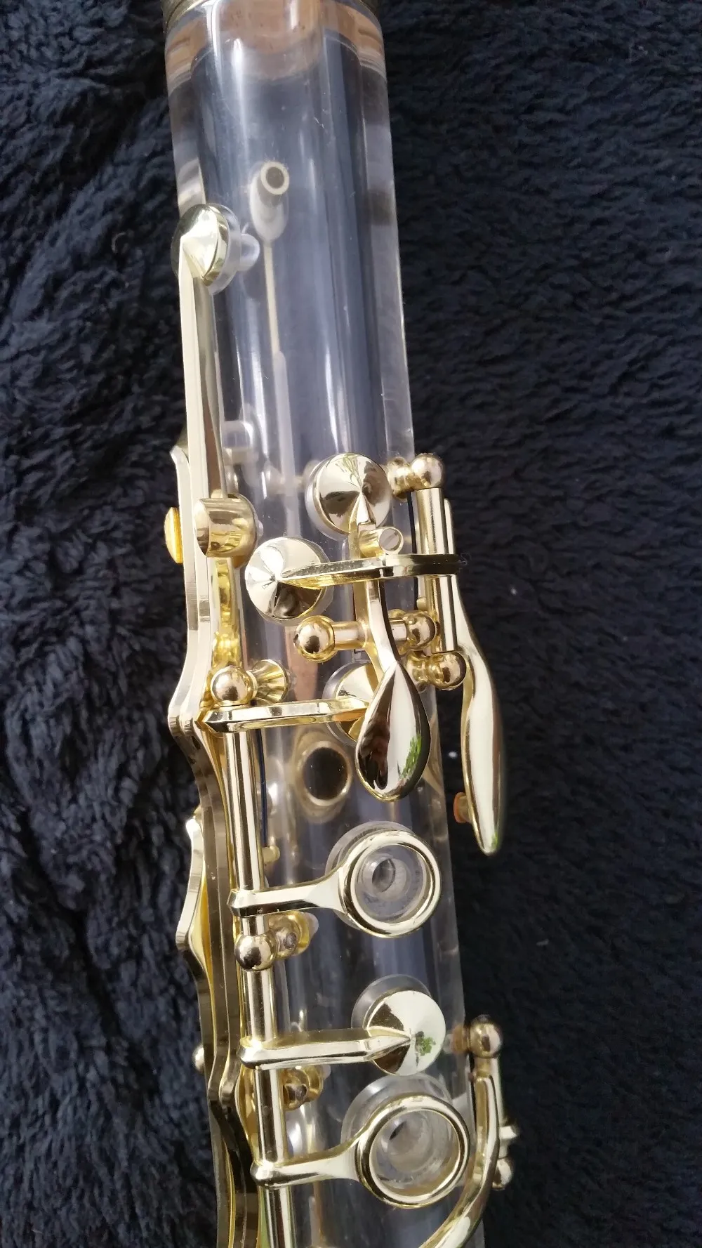 Transparent Body Rose Gold Plated Musical Instrument