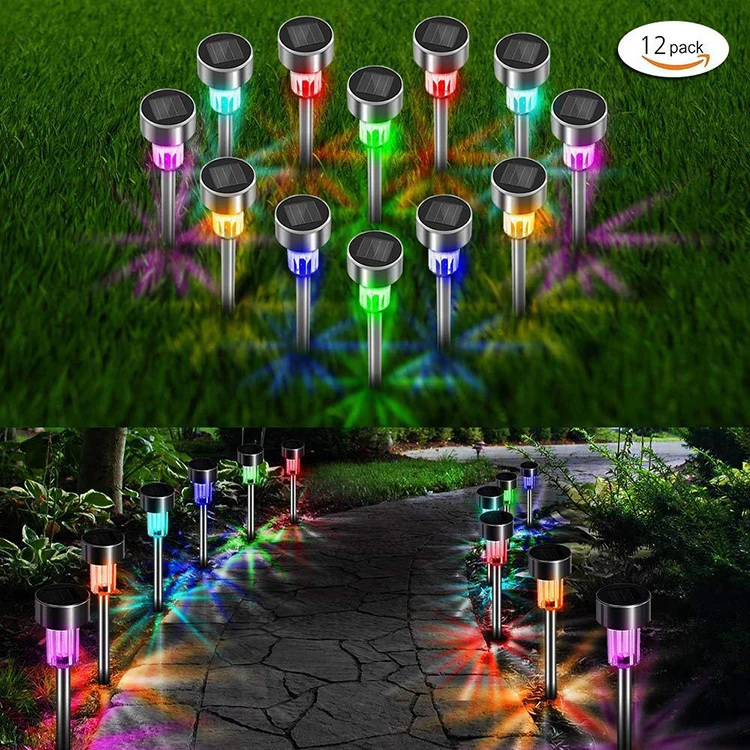 2020 hot sale New Outdoor LED gardent Landscape Lights Park Mini Lawn Pathway spike stake solar Light