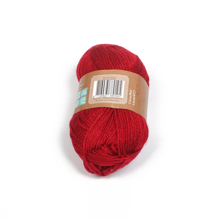 Wholesale China Acrylic Yarn 3 Ply Wool Soft Knitting Yarn 28 2 Hb