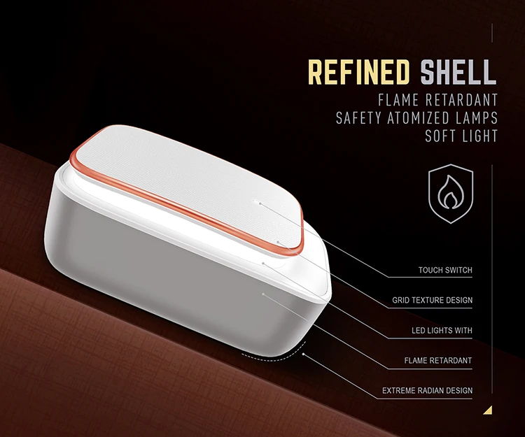 LDNIO 4 port 4.4A usb travel charger with LED Touch lampModel A4405