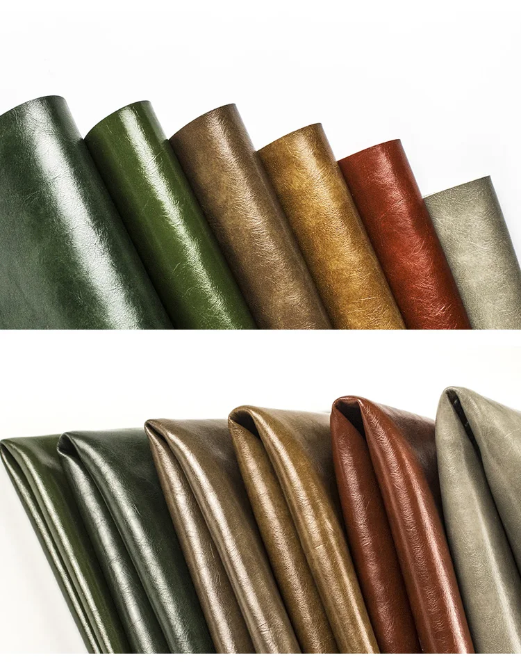Modern Leather Sofa Material Oil Leather Sofa Fabric Price Per Meter