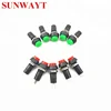 2 pin round reset momentary push button switch 12mm mounting hole 1NO press the power 2 pin high head red green