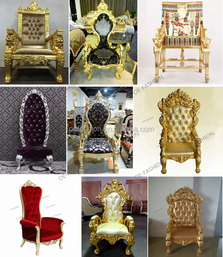 OE-FASHION luxury gold Royal king and queen throne's chairs for sale, View  king and queen chairs, OE-FASHION Product Details from Foshan Oe-Fashion  Furniture C…