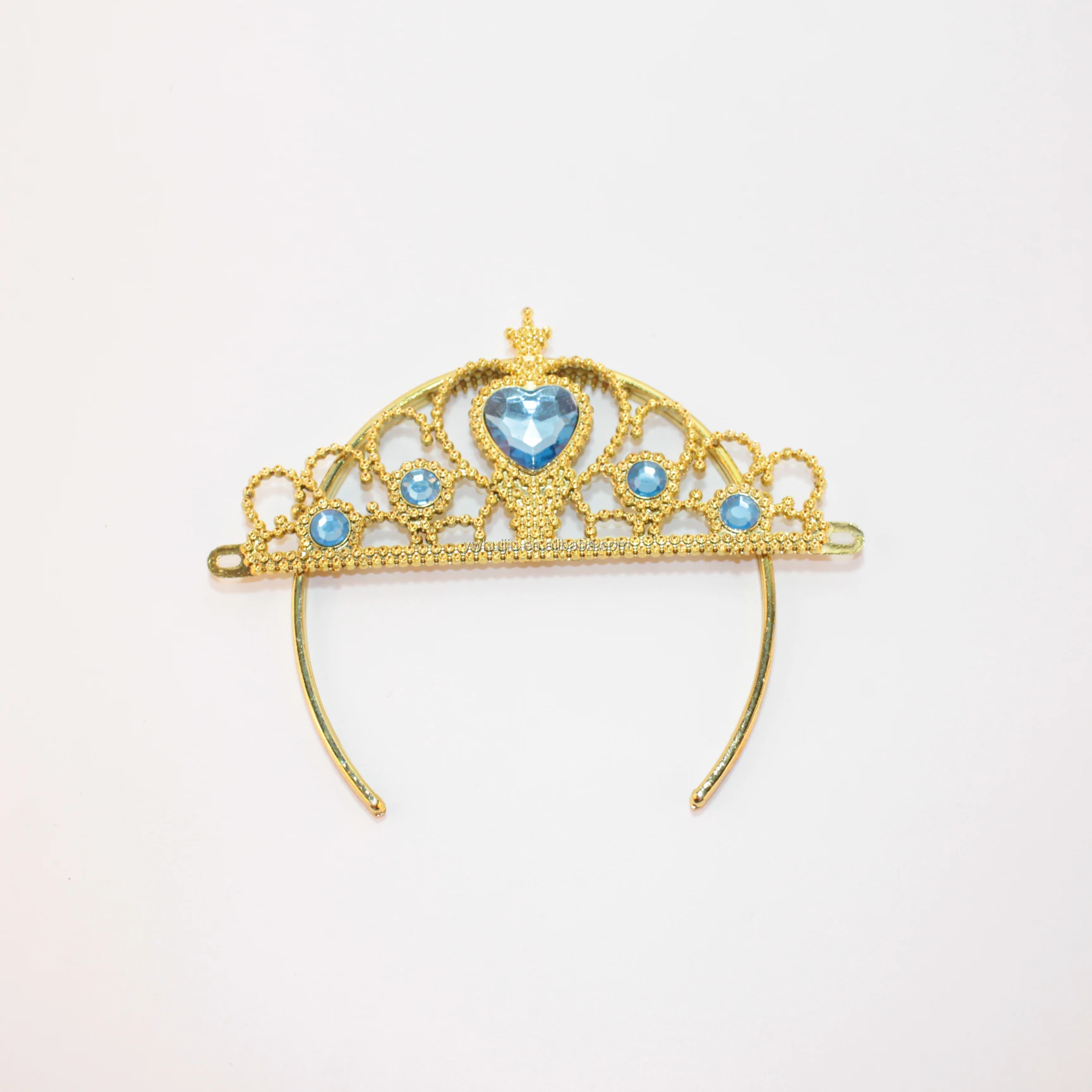 La Princesa Anna Elsa Vestido De Fiesta De Oro Tiara Corona Para Niñas