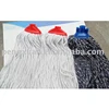 china factory hot selling cotton mops with plastic socket,flat mop head