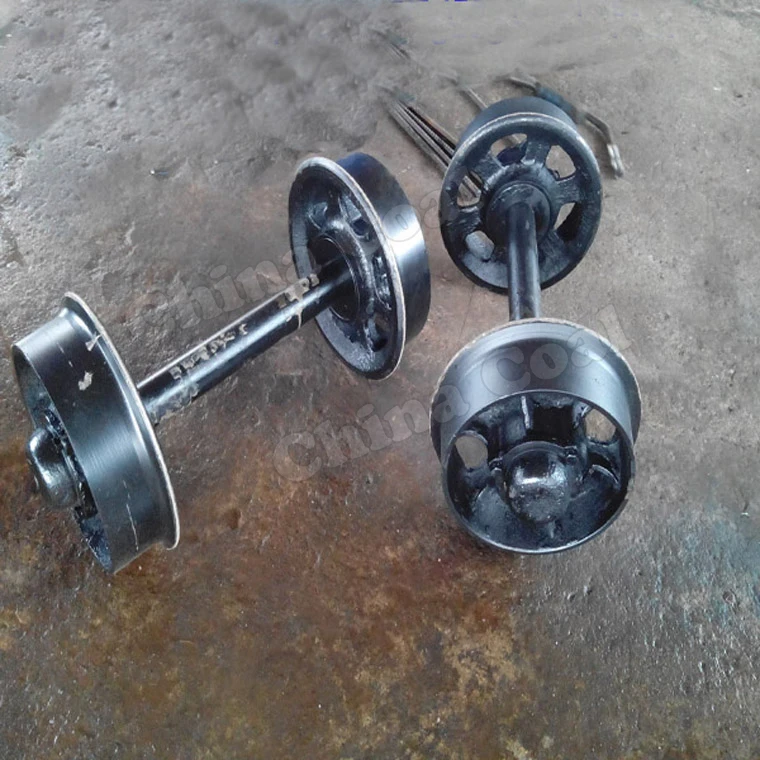 Cast Iron Ore Mining Cart Steel Rail Wheel Set Buy Mining Cart Wheel