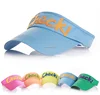 Custom Embroidery Brushed Cotton Sports ladies sun visor