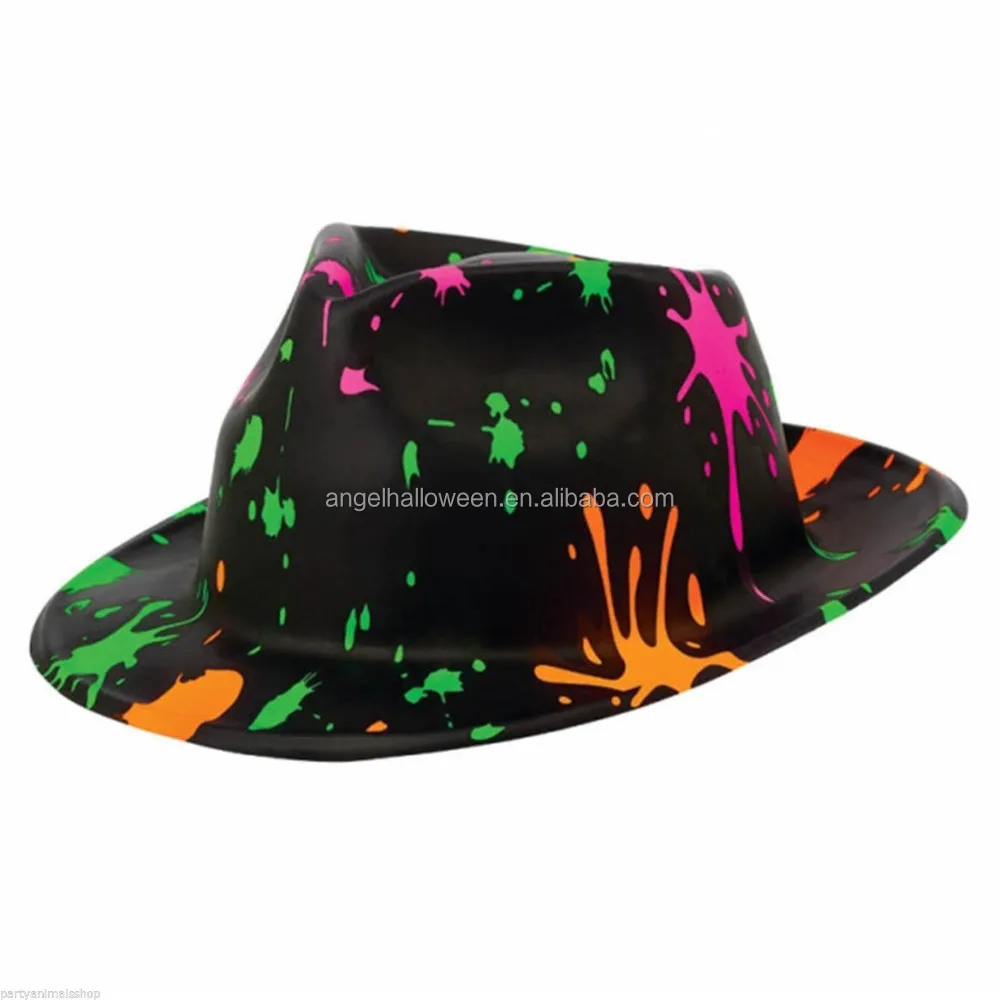 plastic fedora party hats