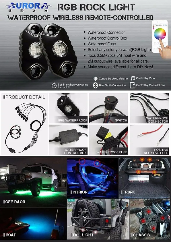RGB rock light