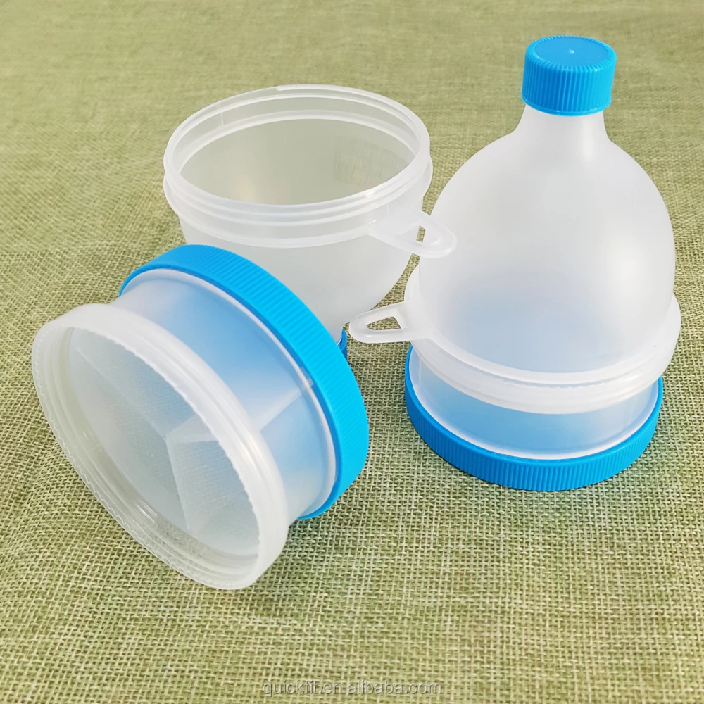 Protein Powder Funnel Water Bottle Funnel Protein Storage Box