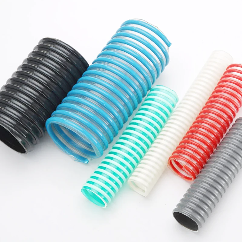 hot product flexible pvc helix spiral oil water pump suction discharge vacuum pipe hose