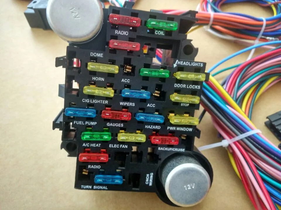 12v Universal Auto Wiring Harness Complete Kits With