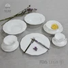 Best selling 24pcs white bone china table ware dinnerset for hotel ceramic container
