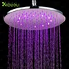 shower head led 3 color square temperature control three color LED shower head light up shower head