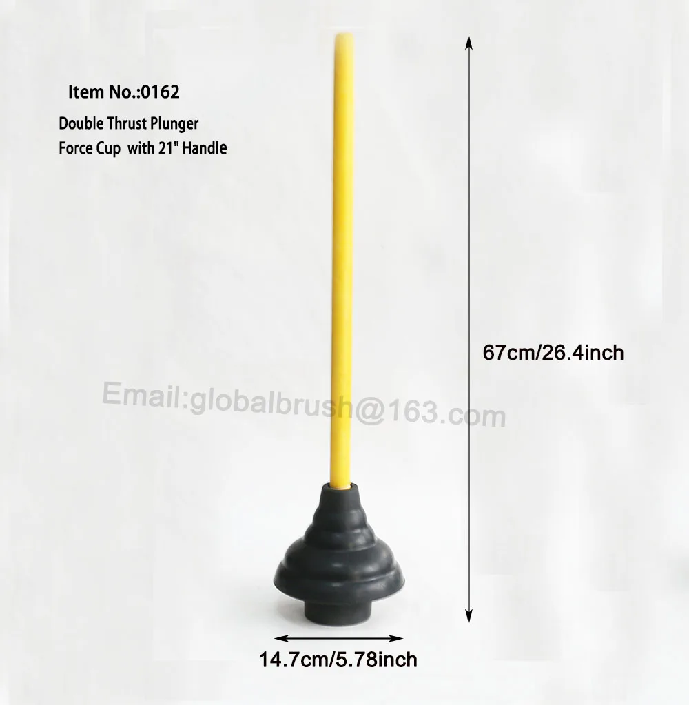 Item No.0162a Black Rubber Force Cup Plunger With 21"colorful Paited