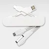 Hot Gift Promotions Swiss Army Knife 3in1 Cable Mobile Phone Charing Cable for & Android &Micro USB Cable