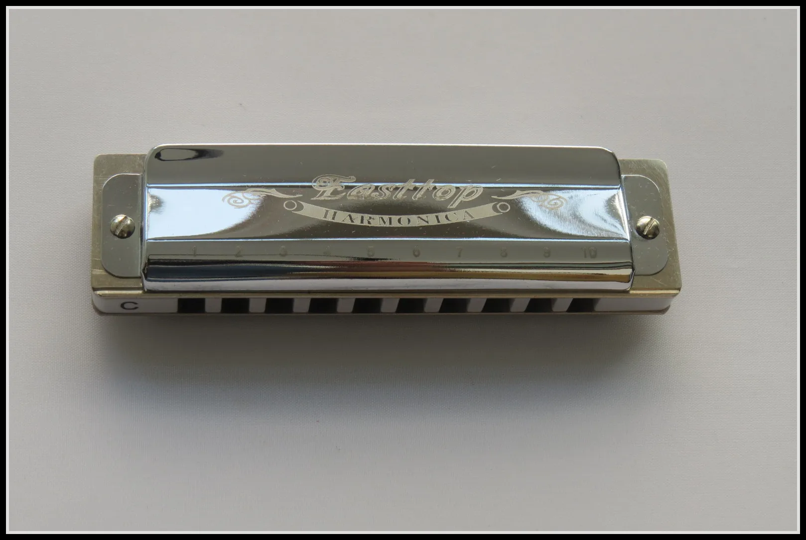 Key Of C Easttop T008 Blues Harp Good Harmonica Mouth Organ 10hole