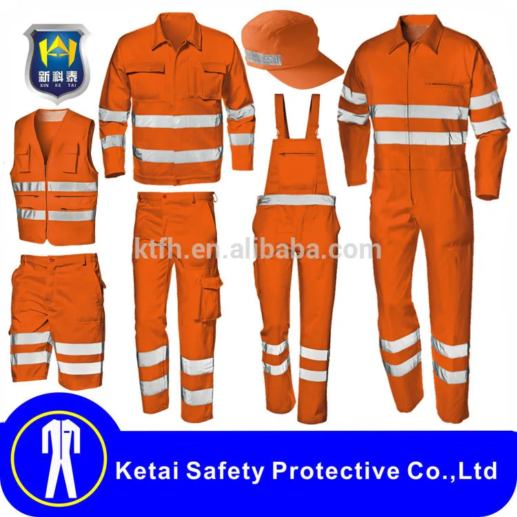 Custom Construction Men Reflective Overall Work Clothing For Workers