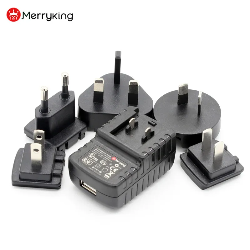 International Multiple Usb Wall Adapter With Fused Switching Ac To Dc 4