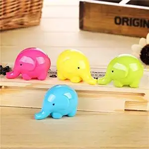 Creative Stationary Lovely Cartoon Elephant Pencil Sharpener Student Sharpener / . . . Material: Plastic . . Size:4.5 x 4 x 2 cm/ 1.77 x 1.57 x 0.78'' . . Color: Random . . s: .