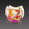 Coffee table acrylic artificial fish aquarium