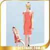 2014 special design boat neck elegant red summer dress