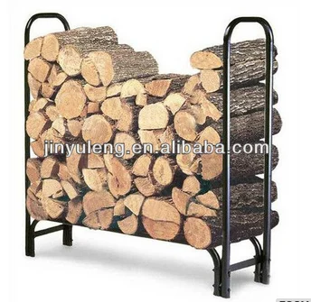 4foot steel pipe firwood log rack for outerdoor use