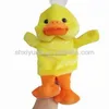 Hot design plush duck hand puppet custom making finger puppets