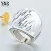 New Arrivals 2018 Jewelry Women Stainless Steel Italy Clear Glass Wedding Rings