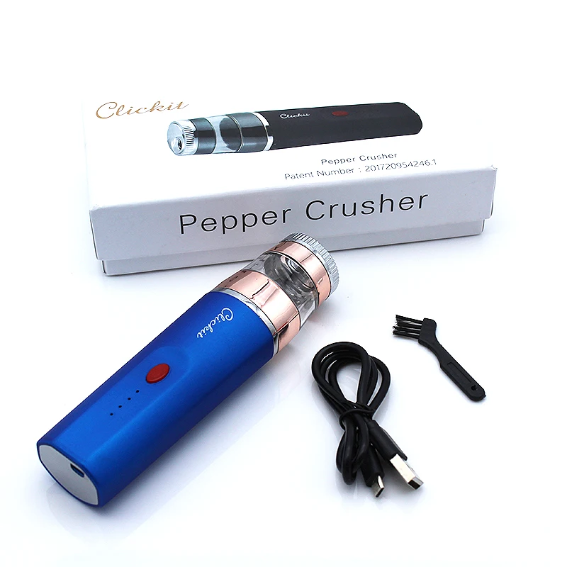 New Pro Aluminium Alloy Usb Smoking Electric Herb Grinder Pen Tobacco