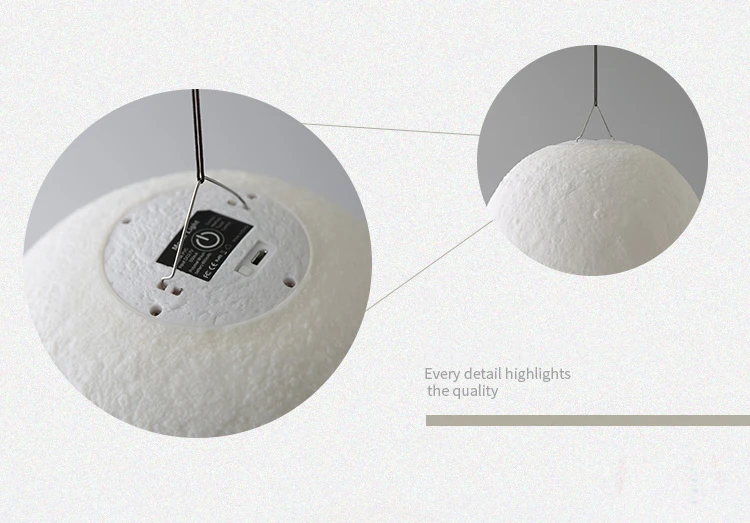 16 colors RGB Remote control romantic 3D print LED luminous full moon light decorative lamp night light