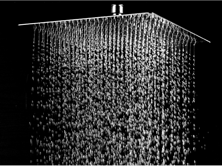 Bathroom Antique Stainless Steel High Pressure Rain Shower Head Set  4 Way Shower Mixer