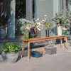 China manufactured high quality long solid wooden bench